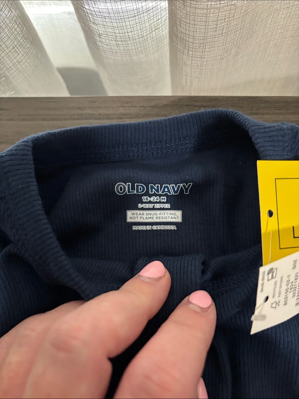 Old Navy Kids One-Piece Zip Pajamas